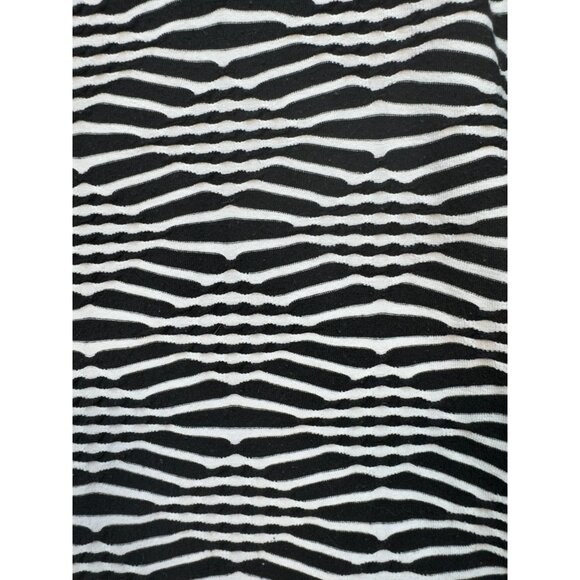 Cj Banks Womens Tunic Top Round Neck Asymmetrical Size 3X Black White 3/4 Sleeve - Picture 12 of 12